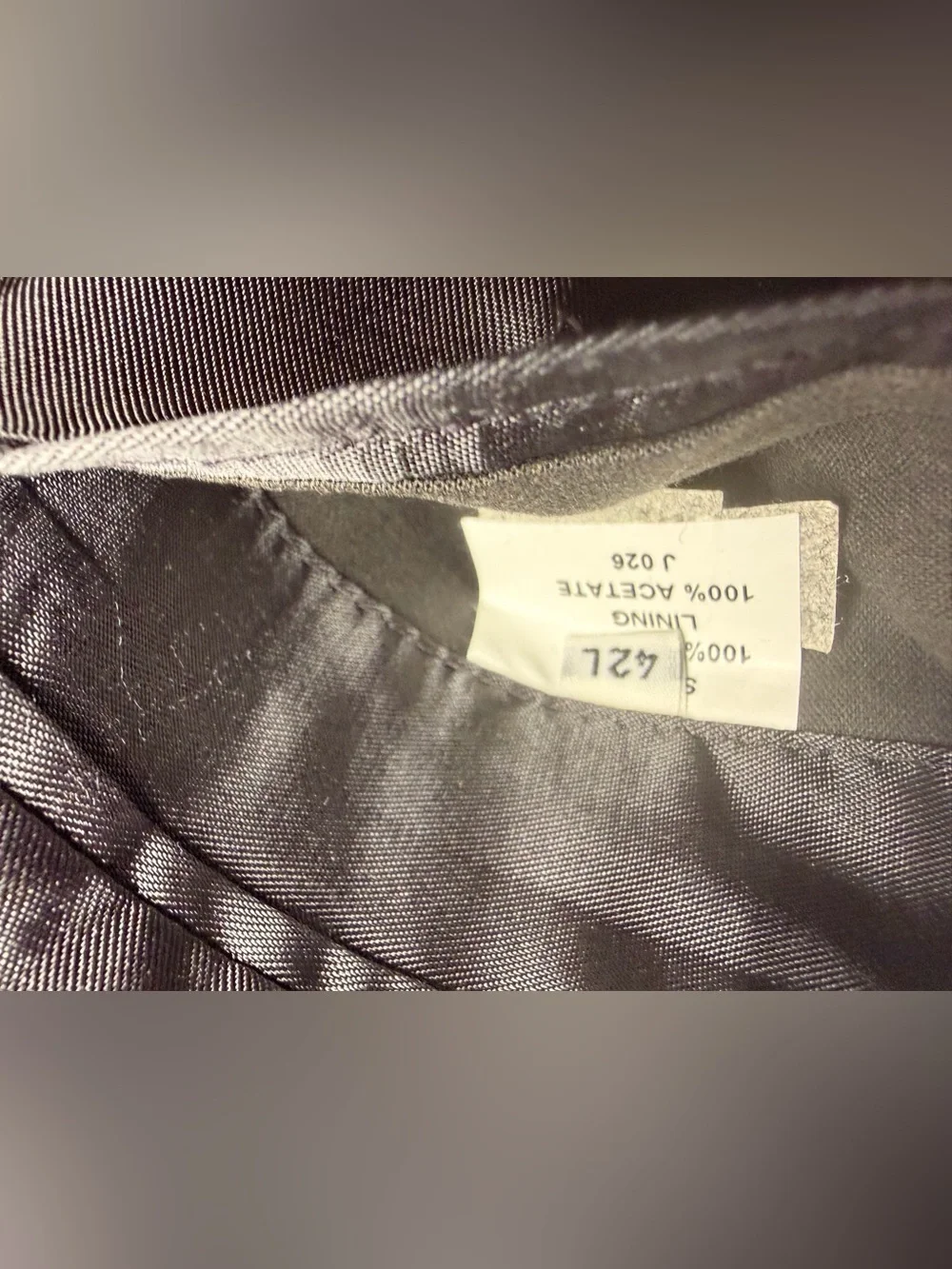 Gianfranco Ruffini Italy Mens 42L Wool Houndstooth Blazer Sport Coat Gray Black